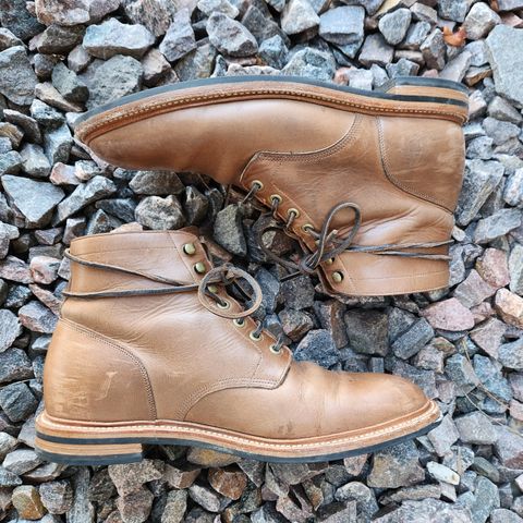 View photo of Grant Stone Diesel Boot in Horween Dune Chromexcel