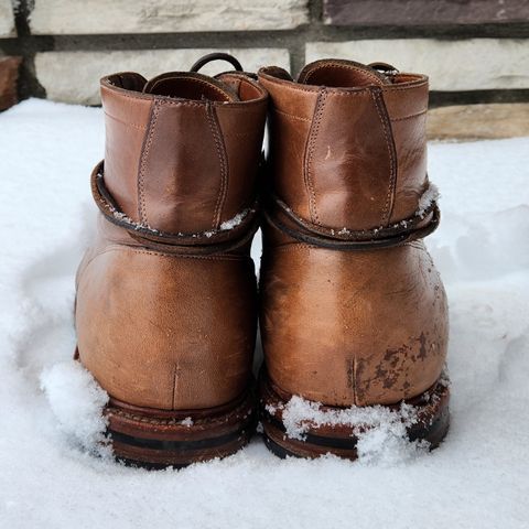 View photo of Grant Stone Diesel Boot in Horween Dune Chromexcel