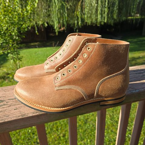 August Special Belliver Boot in Maryam Toscanello Waxed Reverse Horsebutt