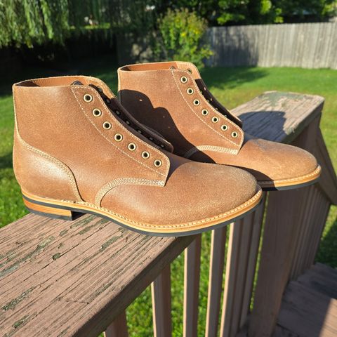 August Special Belliver Boot in Maryam Toscanello Waxed Reverse Horsebutt