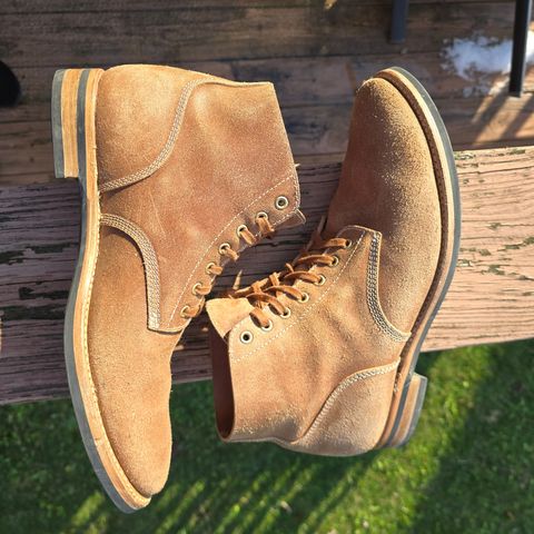 August Special Belliver Boot in Maryam Toscanello Waxed Reverse Horsebutt