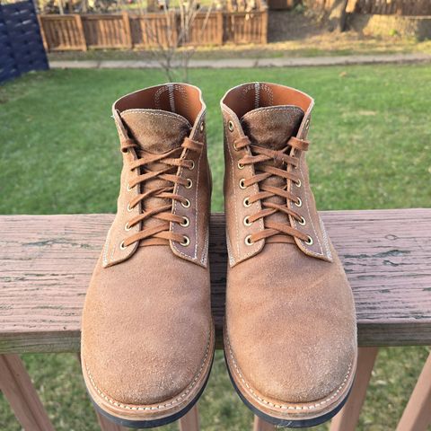 August Special Belliver Boot in Maryam Toscanello Waxed Reverse Horsebutt