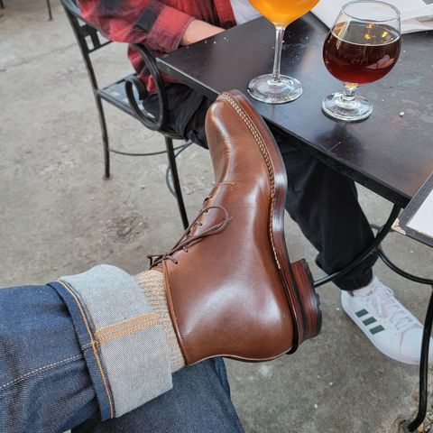Midas Thunderboot II in Shinki Cognac Oiled Horsebutt