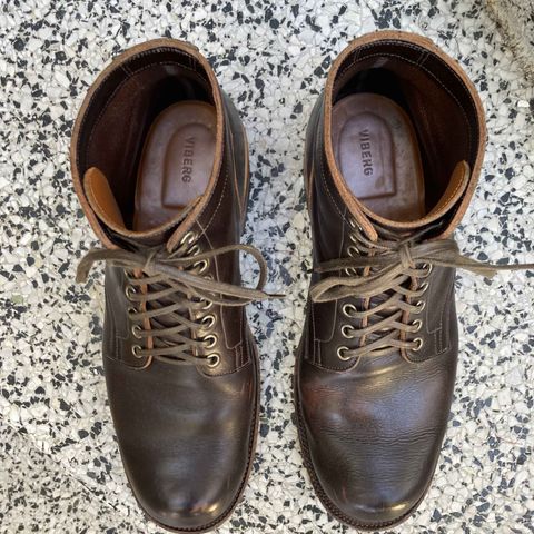Viberg Service Boot in Horween Brown Wooly