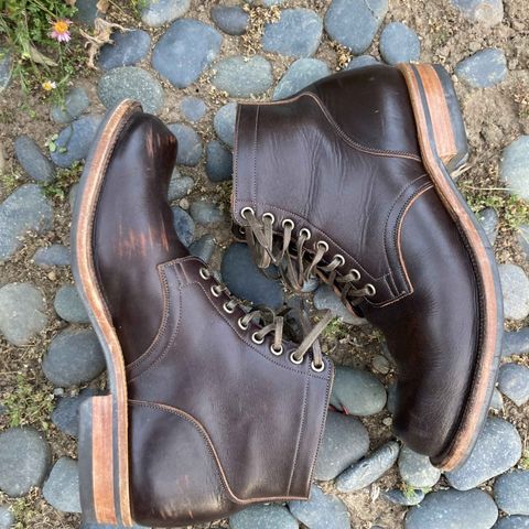 Viberg Service Boot in Horween Brown Wooly