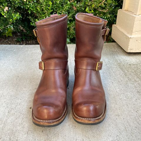 View photo of Viberg Engineer in Horween Brown Chromexcel