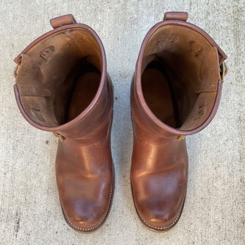 View photo of Viberg Engineer in Horween Brown Chromexcel