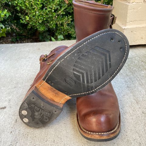 View photo of Viberg Engineer in Horween Brown Chromexcel