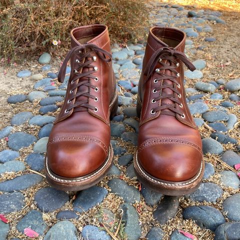 View photo of John Lofgren Combat Boots in Horween Timber Chromexcel