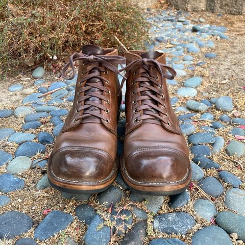 View photo of Viberg Service Boot PCT in Horween Natural Chromexcel