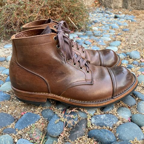 View photo of Viberg Service Boot PCT in Horween Natural Chromexcel