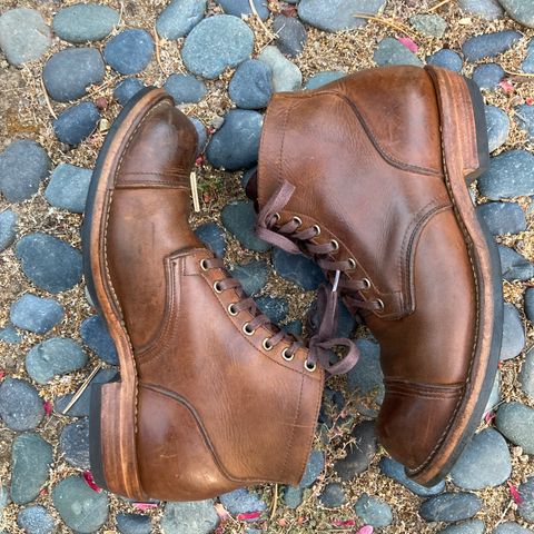 View photo of Viberg Service Boot PCT in Horween Natural Chromexcel