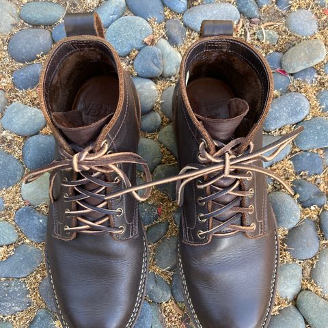 View photo of Viberg Service Boot in Seidel Brown Oil Tan