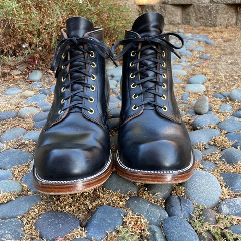 Search result thumbnail of XBXS Miner Boots in Horween Black Chromexcel