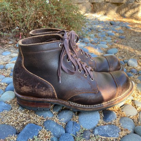 Viberg Service Boot BCT in Horween Brown Waxed Flesh