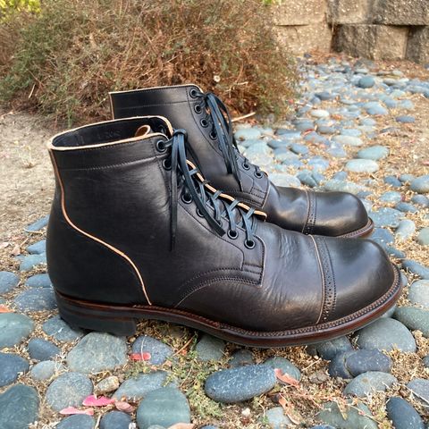 Viberg Service Boot BCT in Maryam Black Teacore Horsebutt