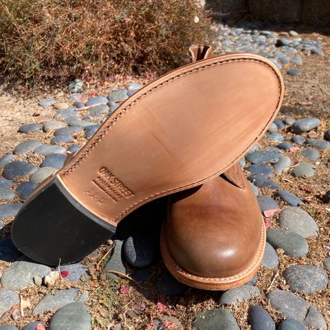 Oak Street Bootmakers Trench Boot in Horween Natural Chromexcel