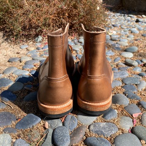 Oak Street Bootmakers Trench Boot in Horween Natural Chromexcel