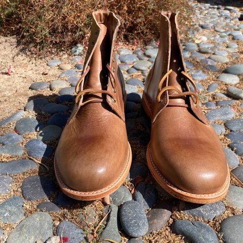 Oak Street Bootmakers Trench Boot in Horween Natural Chromexcel