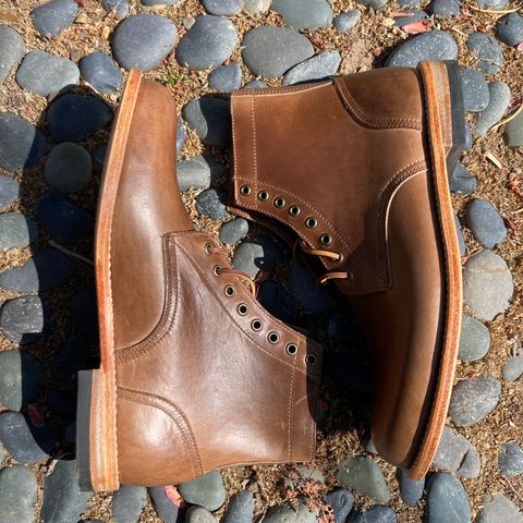 Oak Street Bootmakers Trench Boot in Horween Natural Chromexcel
