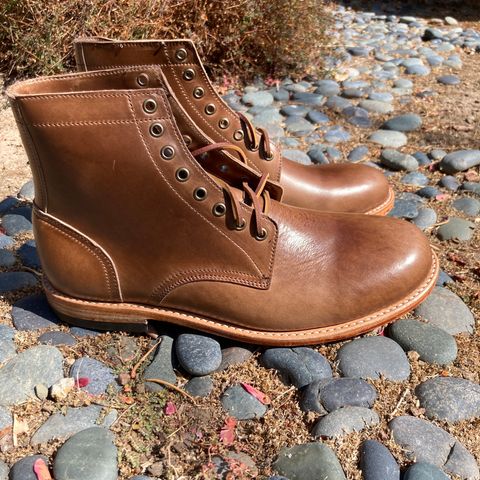 Oak Street Bootmakers Trench Boot in Horween Natural Chromexcel