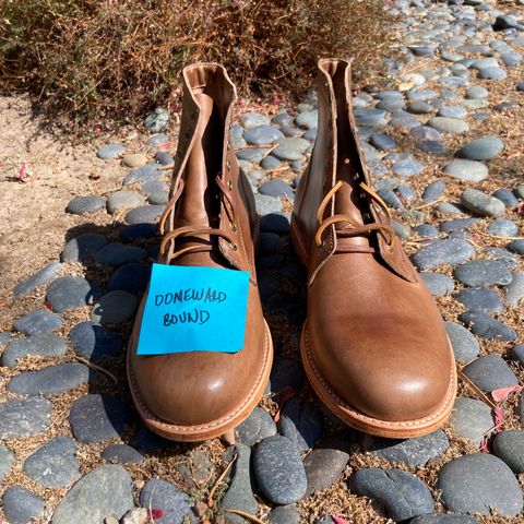 Oak Street Bootmakers Trench Boot in Horween Natural Chromexcel