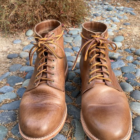 Oak Street Bootmakers Trench Boot in Horween Natural Chromexcel