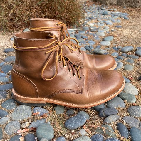 Oak Street Bootmakers Trench Boot in Horween Natural Chromexcel
