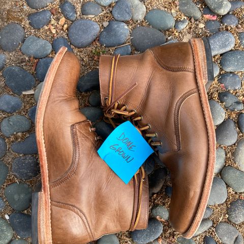 Oak Street Bootmakers Trench Boot in Horween Natural Chromexcel
