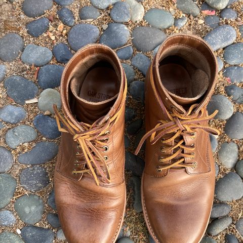 Oak Street Bootmakers Trench Boot in Horween Natural Chromexcel