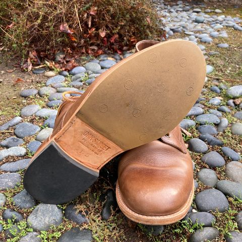 Oak Street Bootmakers Trench Boot in Horween Natural Chromexcel