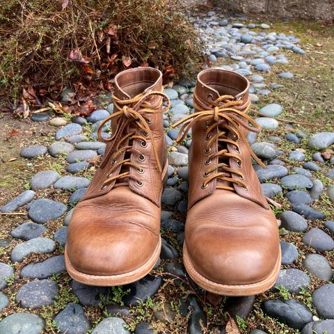Oak Street Bootmakers Trench Boot in Horween Natural Chromexcel