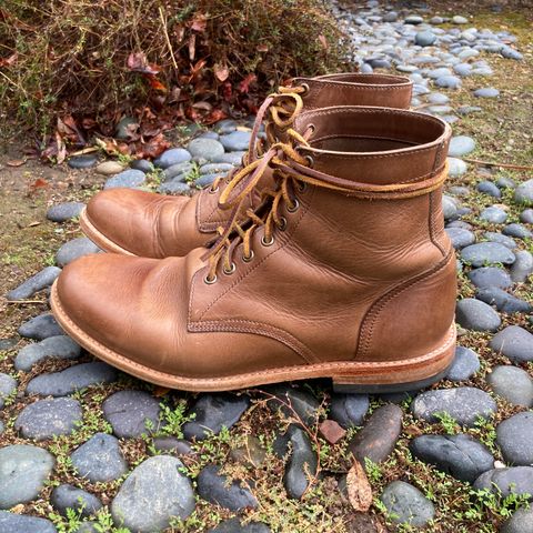 Oak Street Bootmakers Trench Boot in Horween Natural Chromexcel