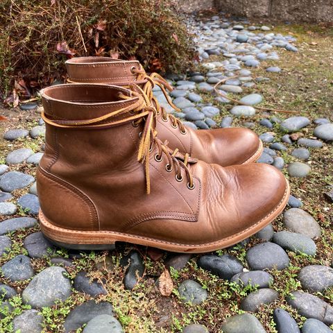Oak Street Bootmakers Trench Boot in Horween Natural Chromexcel