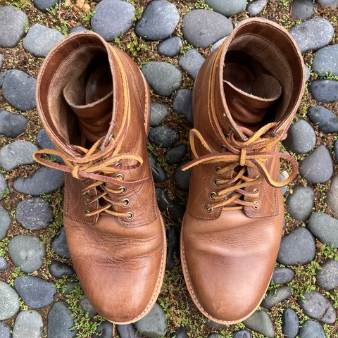 Oak Street Bootmakers Trench Boot in Horween Natural Chromexcel