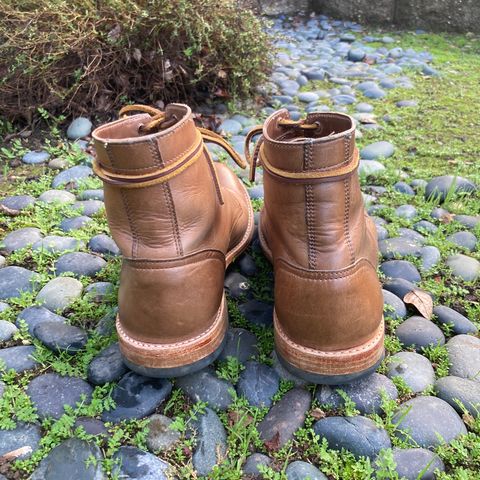 Oak Street Bootmakers Trench Boot in Horween Natural Chromexcel