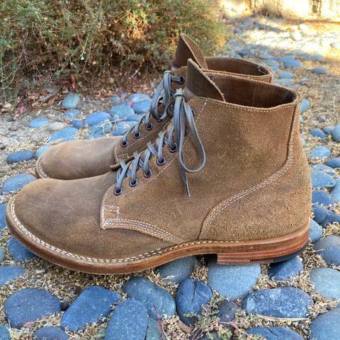 View photo of Viberg Boondocker in Horween Natural Chromexcel Roughout