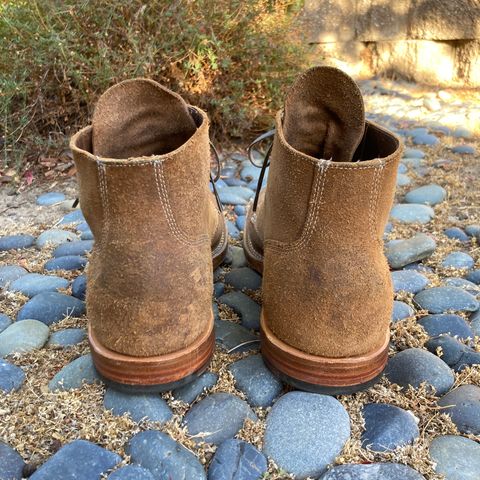 View photo of Viberg Boondocker in Horween Natural Chromexcel Roughout