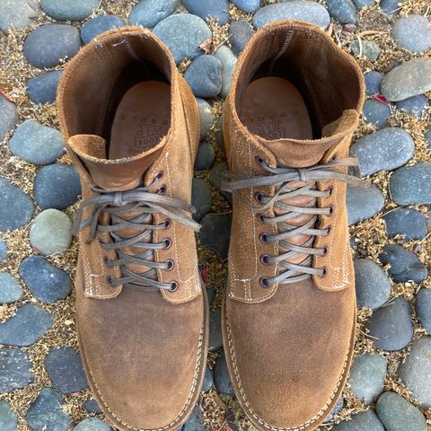 View photo of Viberg Boondocker in Horween Natural Chromexcel Roughout