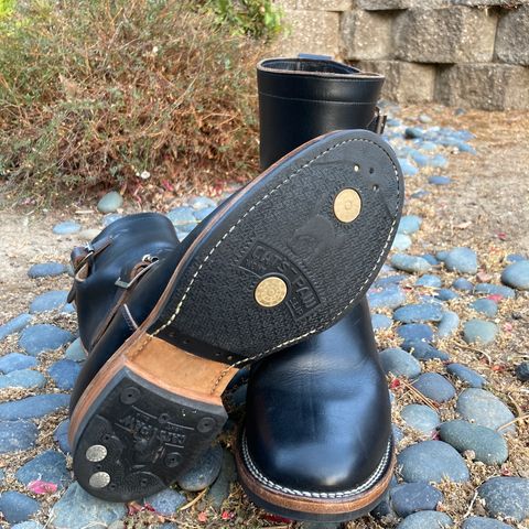 View photo of Viberg Engineer in Horween Black Chromexcel