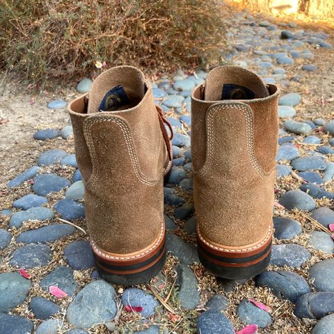 View photo of John Lofgren M-43 Service Shoes in Horween Natural Chromexcel Roughout