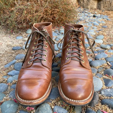 View photo of Viberg Service Boot in Horween Waxed Flesh