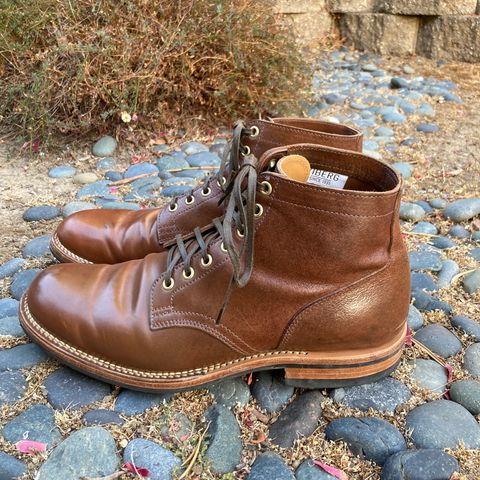 View photo of Viberg Service Boot in Horween Waxed Flesh