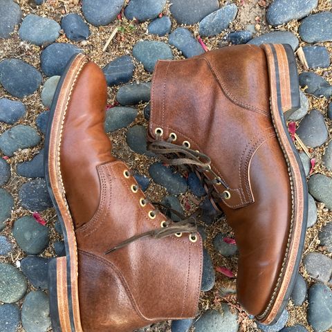 View photo of Viberg Service Boot in Horween Waxed Flesh