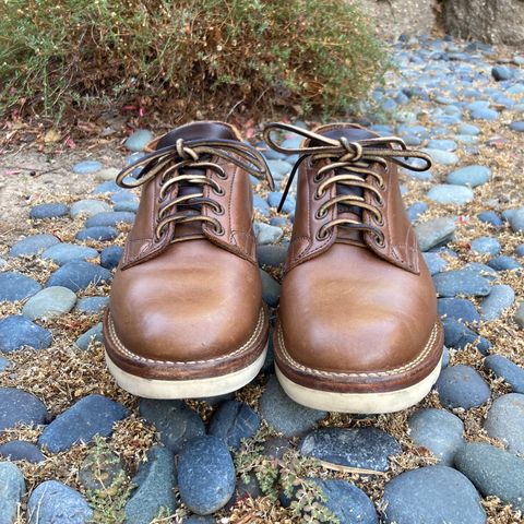 Viberg 145 Oxford in Horween Natural Chromexcel