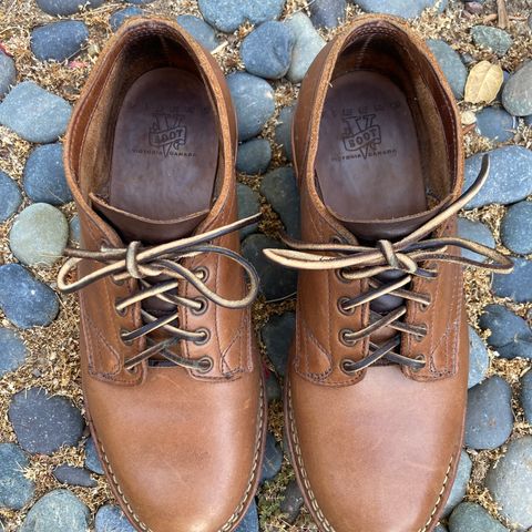 Viberg 145 Oxford in Horween Natural Chromexcel