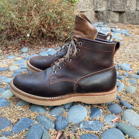 View photo of Viberg Bobcat in Horween Brown Waxed Flesh