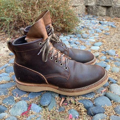 View photo of Viberg Bobcat in Horween Brown Waxed Flesh