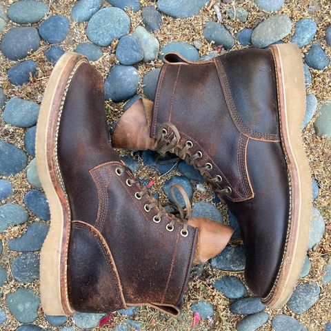 View photo of Viberg Bobcat in Horween Brown Waxed Flesh