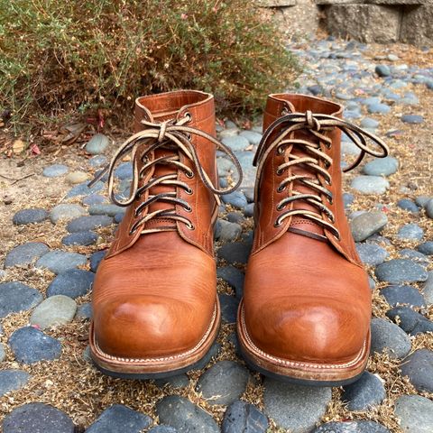 View photo of Viberg Service Boot in Horween English Tan Dublin